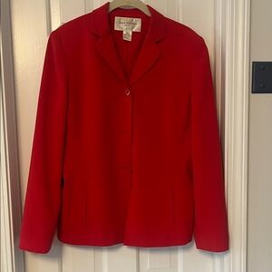 Jones New York Vibrant Red Women's Blazer